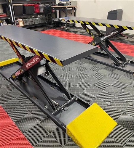 BendPak MDS-6EXT Open-Center Mid-Rise Scissors Lift / Extended Platform 6,000 Lb BendPak MDS-6EXT Open-Center Mid-Rise Scissors Lift / Extended Platform 6,000 Lb