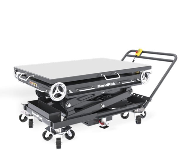 BendPak, 3000Lb. Cap. EV Battery Lift Rechargeable 12V, Capacity 3000 lb, Max. Lift Height 72 in, Collapsed Height 34.25 in, Model# EVS3000