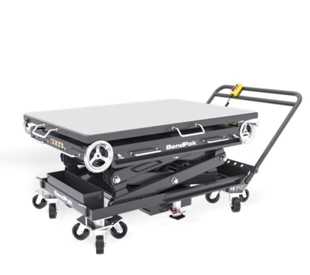 BendPak, 4.500Lb. Cap. EV Battery Lift Rechargeable 12V, Capacity 4500 lb, Max. Lift Height 72 in, Collapsed Height 34.25 in, Model# EVS4500
