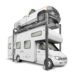 BendPak, Tall Four-Post Lift Vehicle Display 7000lb, Capacity 7000 lb, Max. Rise 12 ft, Horsepower 3 HP, Model# HD-7PXW