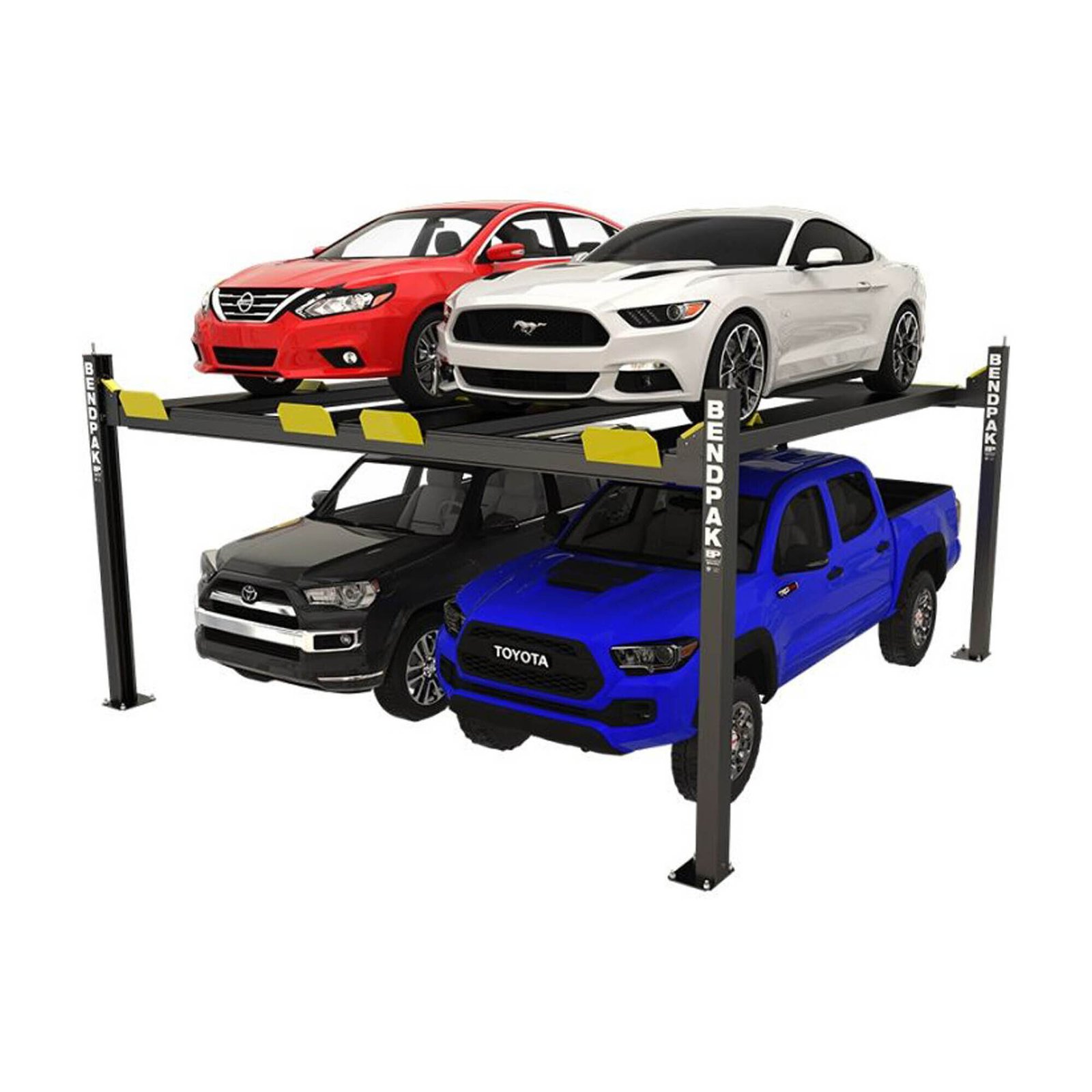 BendPak Dual-Platform Wide Extended 4-Post Car Lift, 9000-Lb. Capacity, Model# HD-9SWX