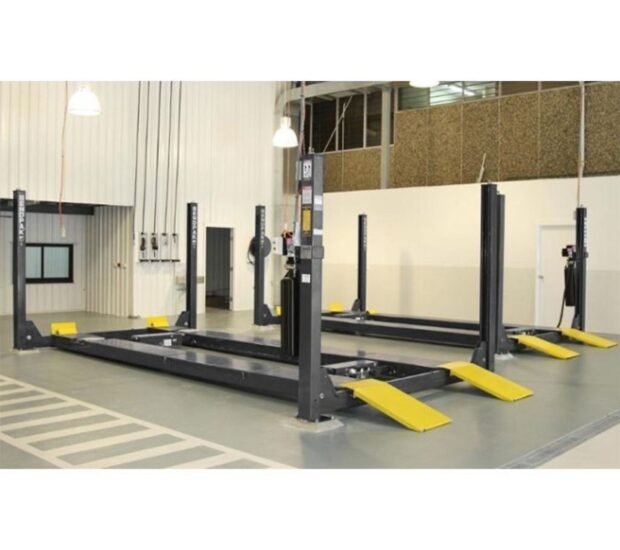 Bendpak 4-Post Car Lift, Rolling Bridge Jack, Airline Kit, 14,000-Lb. Capacity, Model# HDS-14LSX + RJ7W + Airline Bendpak 4-Post Car Lift, Rolling Bridge Jack, Airline Kit, 14,000-Lb. Capacity, Model# HDS-14LSX + RJ7W + Airline