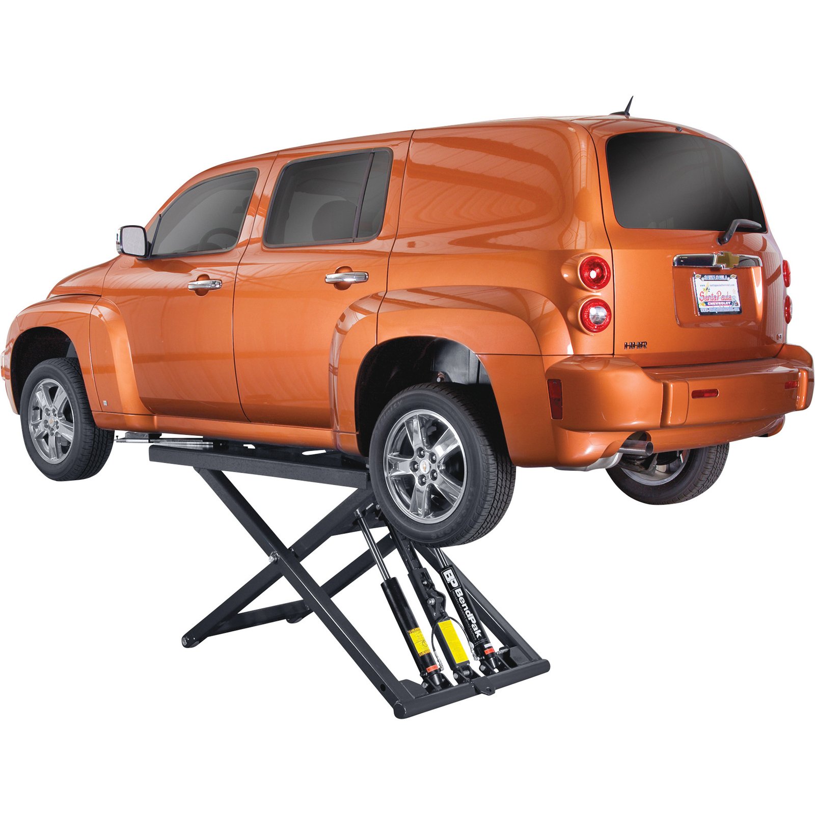 BendPak Portable Mid-Rise Scissor Car Lift, 6000-Lb. Capacity, Gray, Model# MD-6XP