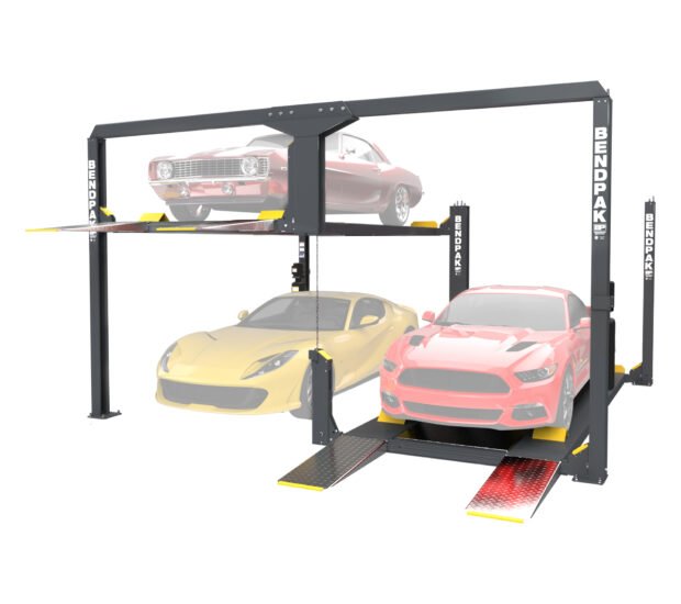 BendPak, 12K Cap. Parking Lift Tandem Independent Platforms, Capacity 12000 lb, Max. Rise 7 ft, Horsepower 3 HP, Model# PL-12000DP BendPak, 12K Cap. Parking Lift Tandem Independent Platforms, Capacity 12000 lb, Max. Rise 7 ft, Horsepower 3 HP, Model# PL-12000DP