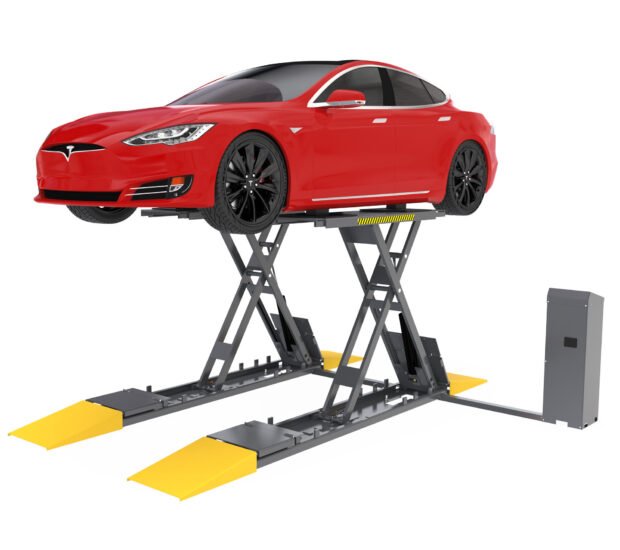 BendPak, 7000lb. Capacity Full-Rise Scissors Lift, Capacity 7000 lb, Max. Lift Height 69.75 in, Collapsed Height 6.5 in, Model# SP-7XE