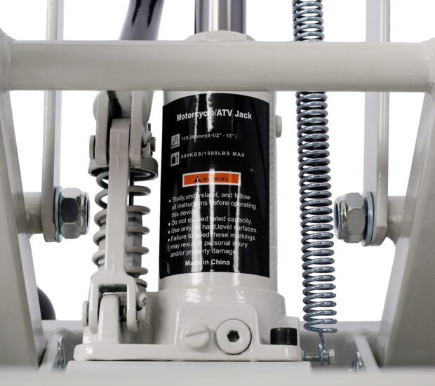 1500 lbs Capacity Hydraulic Motorcycle Lift Jack in Gray with 2-Tie Down 1500 lbs Capacity Hydraulic Motorcycle Lift Jack in Gray with 2-Tie Down