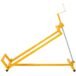 800 lbs. Capacity Yellow Easy Lawn Mower Lift for Riding Tractors, 45° Tilt Adjustable