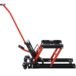 1500 lbs Capacity Portable Hydraulic Motorcycle Lift Jack in Red with Tie Down