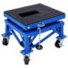 300 lbs. Capacity Motorcycle Scissor Jack in Blue with 4-Wheels