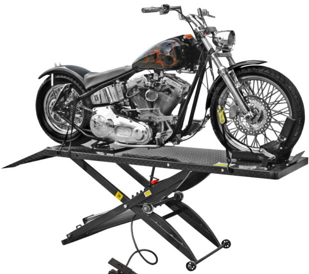 Black Widow, Pneumatic Motorcycle Lift Table - 1000 lb. Capacity, Capacity 1000 lb, Max. Lift Range 33 in, Material Steel, Model# BW-1000A Black Widow, Pneumatic Motorcycle Lift Table - 1000 lb. Capacity, Capacity 1000 lb, Max. Lift Range 33 in, Material Steel, Model# BW-1000A