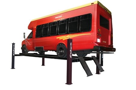 Challenger 44018 Medium-Duty 4-Post Lift 18,000 Lb - New Black Color