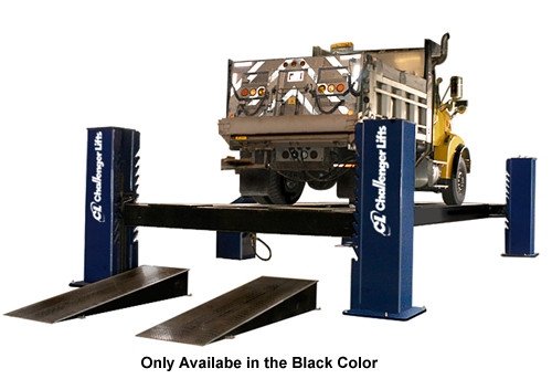 Challenger 44050E HD Chain-Driven Ex-Length 4-Post Lift 50,000 Lb - New Black Color