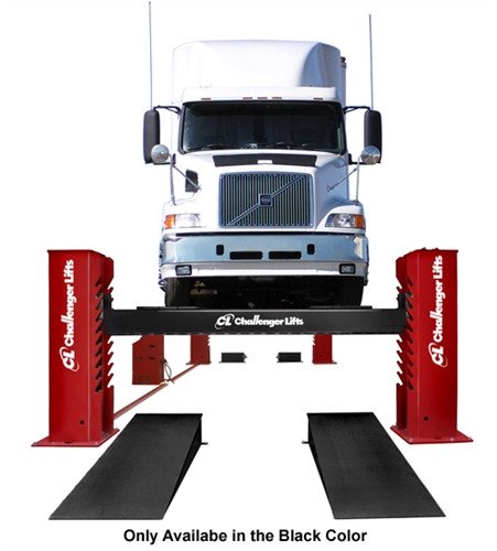 Challenger 44060E HD Chain-Driven Ex-Length 4-Post Lift 60,000 Lb - New Black Color