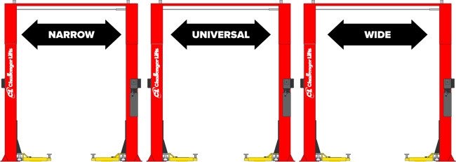 Challenger CL10AV3 QC Series Quick Cycle ALI Versymmetric Adjustable 2 Post Lift 10,000 Lbs. Challenger CL10AV3 QC Series Quick Cycle ALI Versymmetric Adjustable 2 Post Lift 10,000 Lbs.