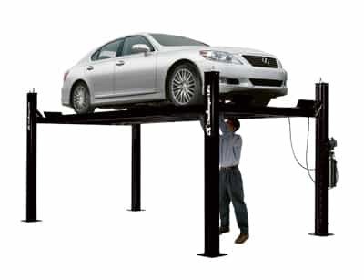 Challenger CL4P9X Ex-Length 4 Post Storage/Service Lift 9,000 ALI Cert. Challenger CL4P9X Ex-Length 4 Post Storage/Service Lift 9,000 ALI Cert.