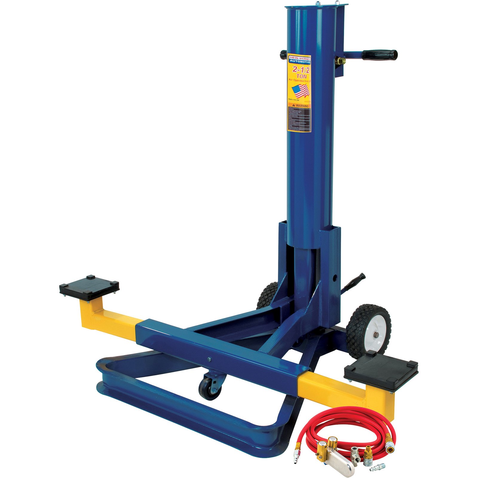 Hein-Werner Air-Operated End Lift with Remote Operation, 2.5-Ton Capacity, Model# HW93696U