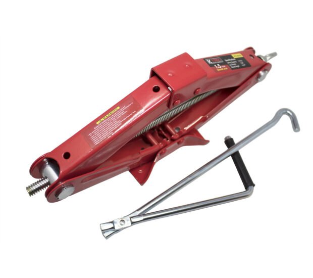 K Tool International Scissor Jack — 1.5 Ton Capacity, 4.1in. to 15.2in. Lifting Range, Steel Construction, Model# KTI63100 K Tool International Scissor Jack — 1.5 Ton Capacity, 4.1in. to 15.2in. Lifting Range, Steel Construction, Model# KTI63100