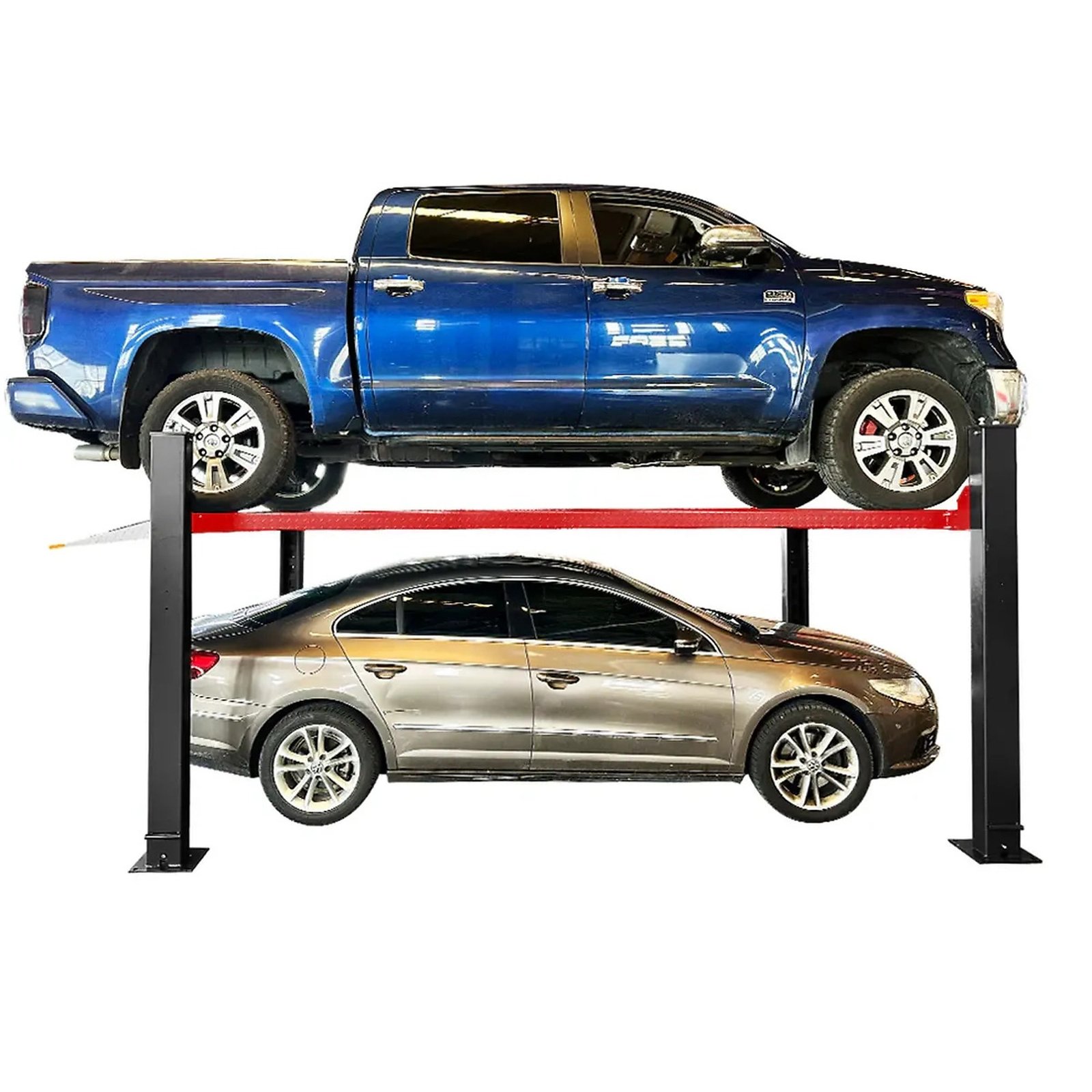 Katool Four-Post Parking Lift with Casters — 9500-Lb. Capacity, Heavy-Duty, Model# KT-4H950