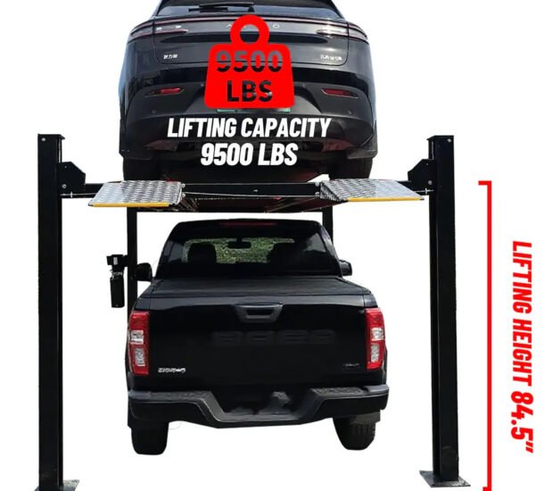 Katool Four-Post Parking Lift with Casters — 9500-Lb. Capacity, Heavy-Duty, Model# KT-4H950 Katool Four-Post Parking Lift with Casters — 9500-Lb. Capacity, Heavy-Duty, Model# KT-4H950