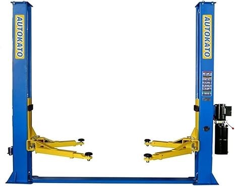 Katool Two-Post Vehicle Lift — 11,000-Lb. Capacity, Dual Hydraulic Cylinders, Blue, Model# KT-H115Z