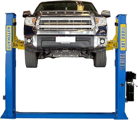 Katool Two-Post Vehicle Lift — 11,000-Lb. Capacity, Dual Hydraulic Cylinders, Blue, Model# KT-H115Z Katool Two-Post Vehicle Lift — 11,000-Lb. Capacity, Dual Hydraulic Cylinders, Blue, Model# KT-H115Z
