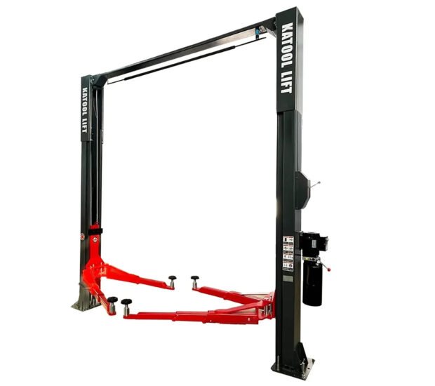 Katool Clear-Floor Two-Post Lift — 14000 Lb. Capacity, Overhead Beam, Model# KT-M140XD Katool Clear-Floor Two-Post Lift — 14000 Lb. Capacity, Overhead Beam, Model# KT-M140XD