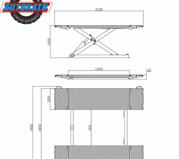 KATOOL, Mid Rise Scissor Lift Capacity 8000lb., Model# KT-X85 KATOOL, Mid Rise Scissor Lift Capacity 8000lb., Model# KT-X85