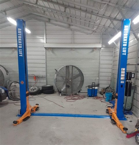 Katool KT-H105 Symmetric 2 Post Floor Plate Car Lift 10,000 Lbs - Blue Katool KT-H105 Symmetric 2 Post Floor Plate Car Lift 10,000 Lbs - Blue