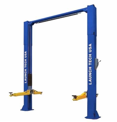 Launch Tech USA TLT210-XT 10,000 Lb Clear Floor Asymmetric ALI 2 Post Lift Launch Tech USA TLT210-XT 10,000 Lb Clear Floor Asymmetric ALI 2 Post Lift
