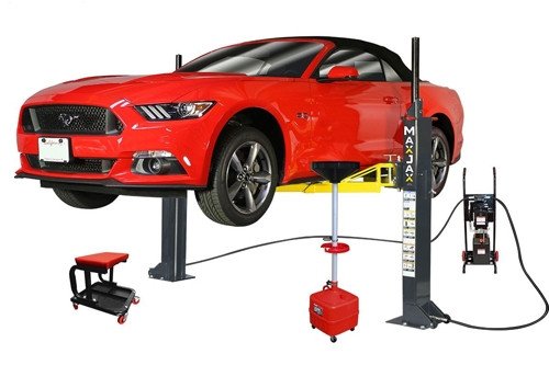 MaxJax® M7K Portable Two Post Garage Lift - Deluxe Package