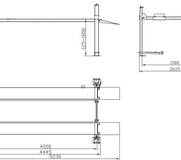 Nationwide NW-4-8KN 8,000lb 4 Post Car Storage & Service Parking Lift Nationwide NW-4-8KN 8,000lb 4 Post Car Storage & Service Parking Lift