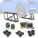 QuickJack 6000TLX Bundle: Wall Hangers + Pinch-Weld Blocks 6,000lb. Capacity Portable Car Lift