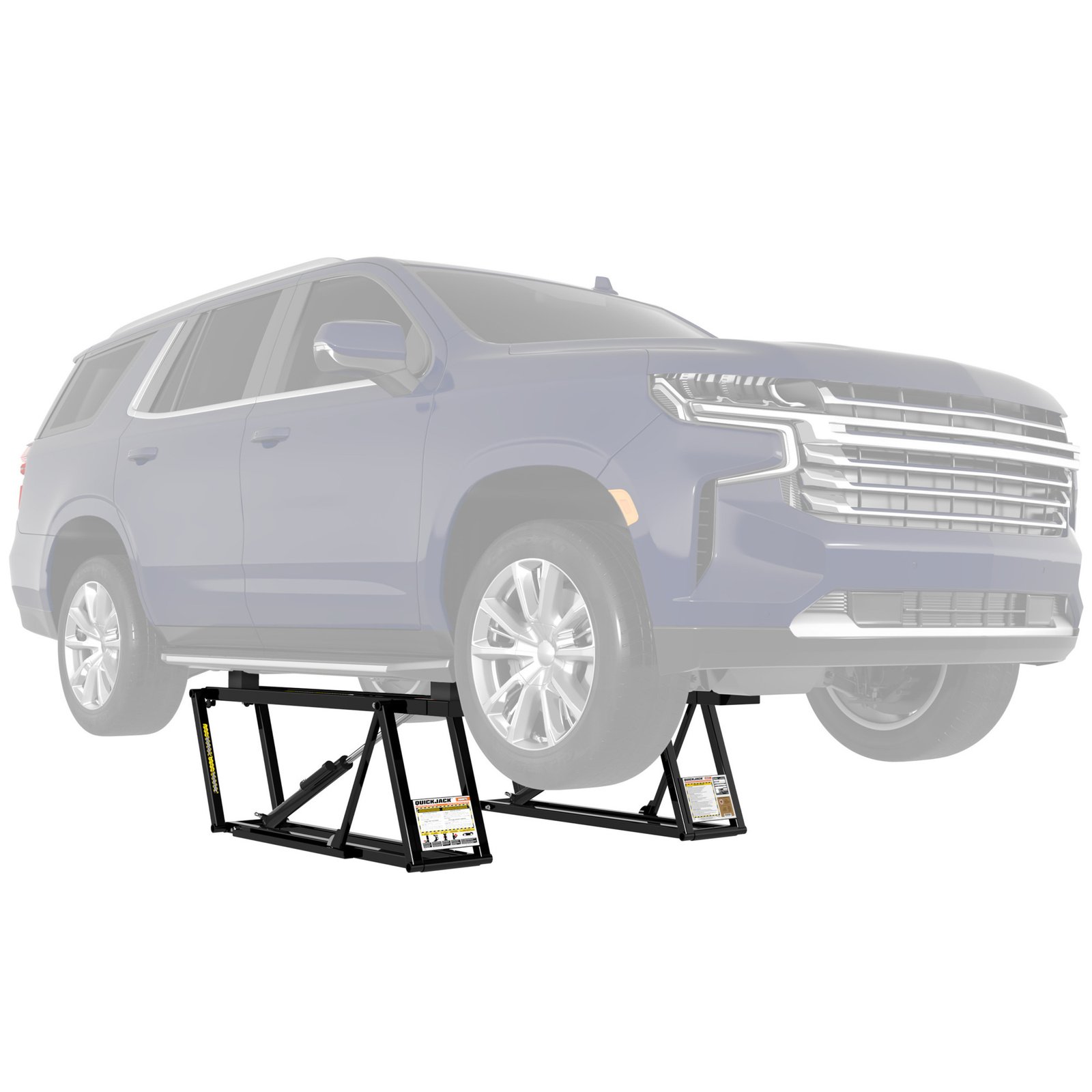 QuickJack 6000TL Bundle: Wall Hangers + Pinch-Weld Blocks 6,000lb. Capacity Portable Car Lift