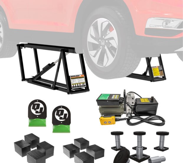QuickJack 8000TLX Bundle a set of wall hangers and SUV adapter set. 8,000lb. Capacity Portable Car Lift
