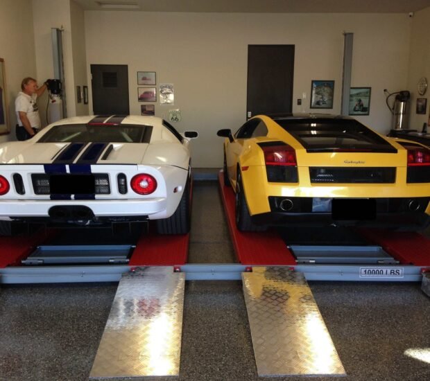 Backyard Buddy Side by Side (B-SXS-10000) | Double Vehicle 4-Post Lift