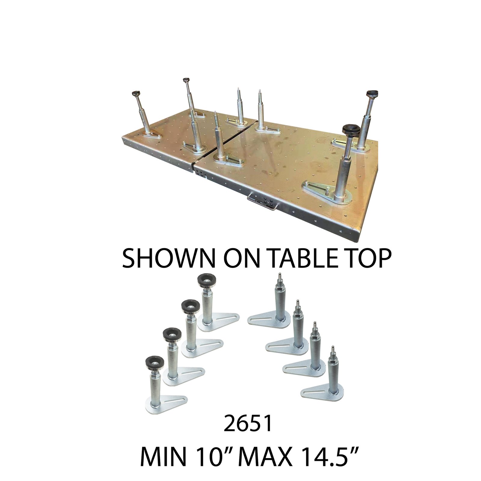 Stan Design EV Battery Support Fixtures Kit - 2600-Lb. Capacity, Zinc Plating, Model# 2651