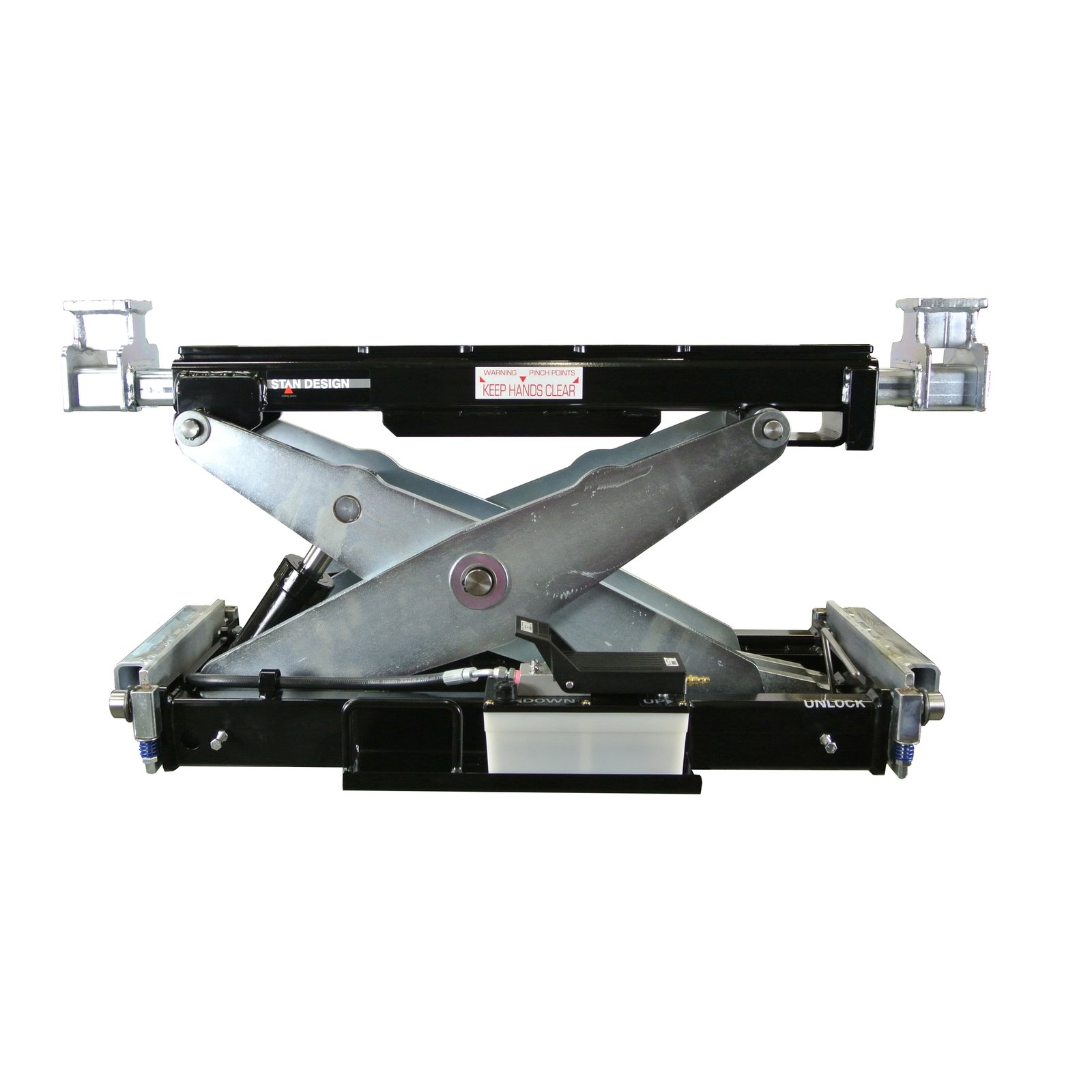 Stan Design Rolling Bridge Jack for Vehicle Lifts - 18000-Lb. Capacity, High Gloss Powder Coat, Model# J18000H