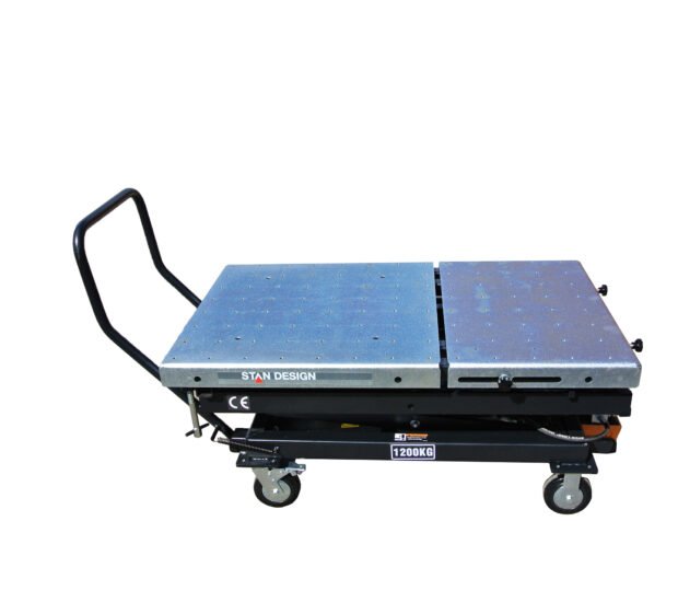 Stan Design Engine/Transmission Lift Table - 2600-Lb. Capacity, 30in. x 51in. Adjustable Deck, Air/Hydraulic, Model# TA2600R Stan Design Engine/Transmission Lift Table - 2600-Lb. Capacity, 30in. x 51in. Adjustable Deck, Air/Hydraulic, Model# TA2600R
