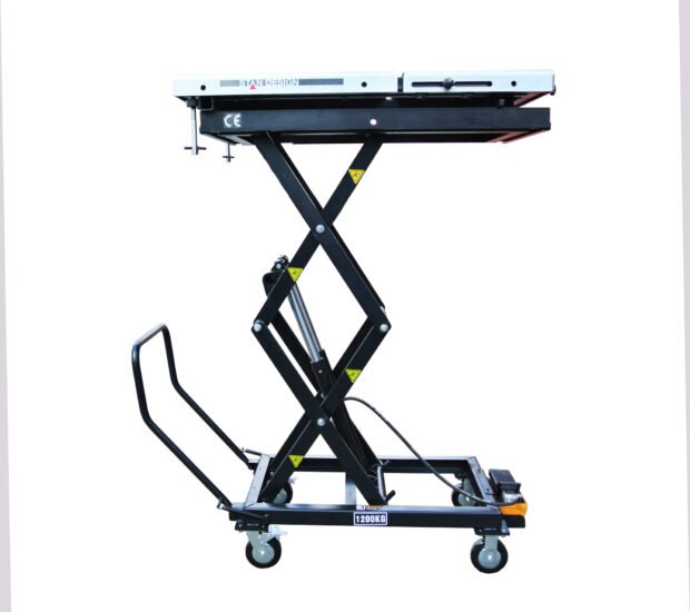 Stan Design Engine Transmission Lift Table/EV Battery Lift Table - 2600-Lb. Capacity, Air/Hydraulic, 75in. Max Lift Height, Model# TA2600 Stan Design Engine Transmission Lift Table/EV Battery Lift Table - 2600-Lb. Capacity, Air/Hydraulic, 75in. Max Lift Height, Model# TA2600