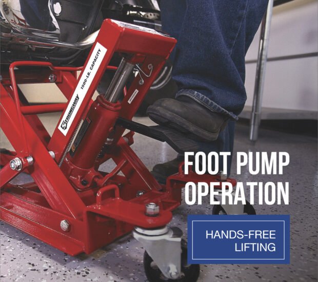 Strongway 1500-Lb. Hydraulic Motorcycle Lift/Utility Vehicle Lift Strongway 1500-Lb. Hydraulic Motorcycle Lift/Utility Vehicle Lift