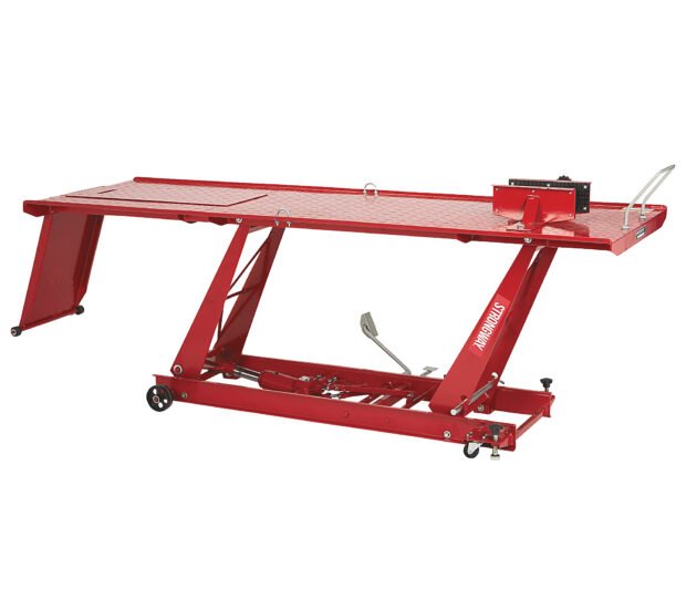 Strongway Steel Hydraulic Motorcycle Lift, 1100-Lb. Capacity, Model# ZD04101D-500 Strongway Steel Hydraulic Motorcycle Lift, 1100-Lb. Capacity, Model# ZD04101D-500