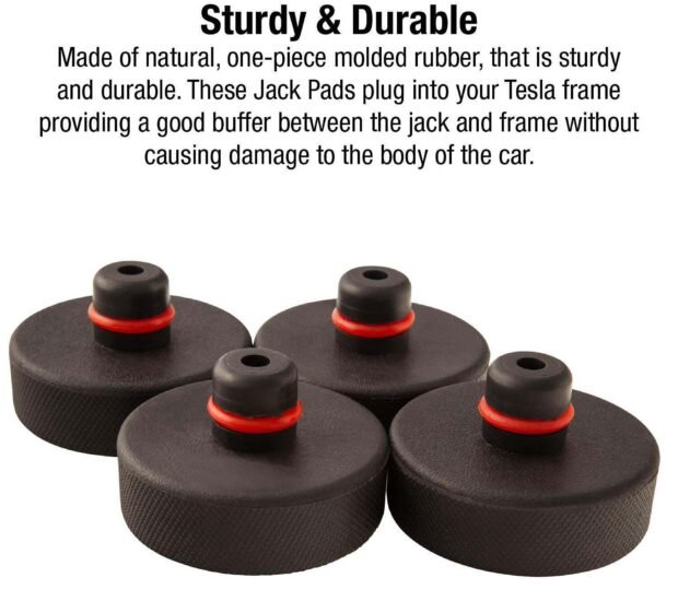 Sunex Tools Jack Pads for Tesla — Durable Rubber, Universal Fit, Slip-Resistant, 4 Pcs, Model# 66TLP4 Sunex Tools Jack Pads for Tesla — Durable Rubber, Universal Fit, Slip-Resistant, 4 Pcs, Model# 66TLP4