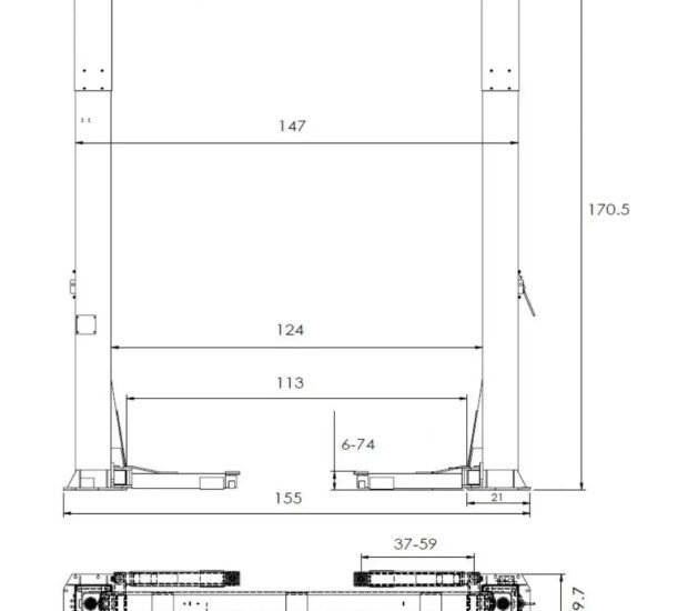 Triumph NTO-20S 20,000 lb. 2 Post Lift Triumph NTO-20S 20,000 lb. 2 Post Lift