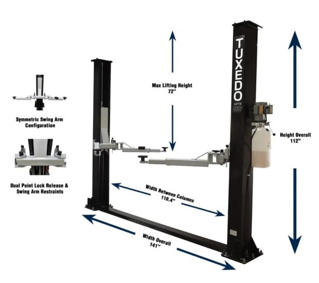 Valor - VP9KF-TUX 9,000 lb 2 Post Floor Plate - Symmetric Valor - VP9KF-TUX 9,000 lb 2 Post Floor Plate - Symmetric