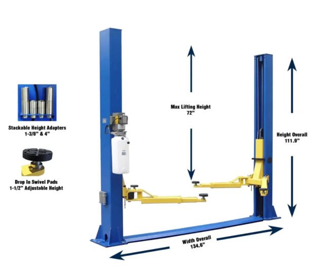 Valor VP9KFX 9,000 lb 2 Post Floor Plate - Symmetric Valor VP9KFX 9,000 lb 2 Post Floor Plate - Symmetric