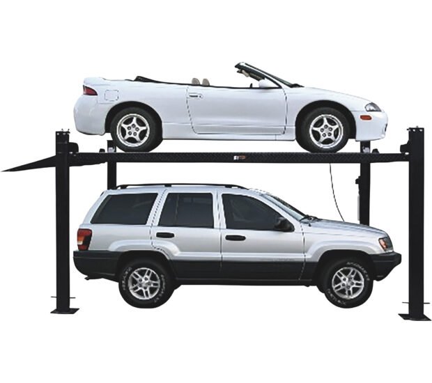 Tuxedo 4-Post Deluxe Automotive Storage Lift, 8000-Lb. Capacity, Black, Model# FP8K-DX Tuxedo 4-Post Deluxe Automotive Storage Lift, 8000-Lb. Capacity, Black, Model# FP8K-DX