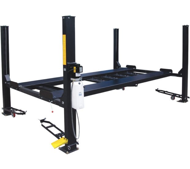 Tuxedo 4-Post, 9000-Lb. Capacity Electric Hydraulic Lift, 97in. Height, Model# FP9K-DX-XLT
