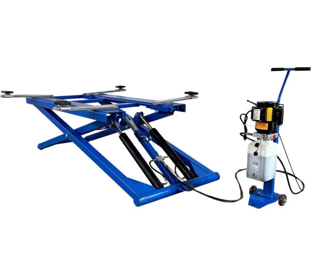 Tuxedo 48in. Mid Rise Electric Hydraulic Scissor Lift, 6000-Lb. Capacity, 96 1/2in.L x 62in.W, Model# MR6K-48X Tuxedo 48in. Mid Rise Electric Hydraulic Scissor Lift, 6000-Lb. Capacity, 96 1/2in.L x 62in.W, Model# MR6K-48X