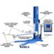 iDEAL Mobile Single Column Automotive Lift, 6000-Lb. Capacity, Blue/Gray, Model# MSC-6KLP