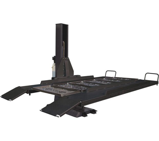 Tuxedo Single Post Storage Lift with Electric Hydraulic Motor, 6000-Lb. Capacity, Model# SP-6K-SS Tuxedo Single Post Storage Lift with Electric Hydraulic Motor, 6000-Lb. Capacity, Model# SP-6K-SS